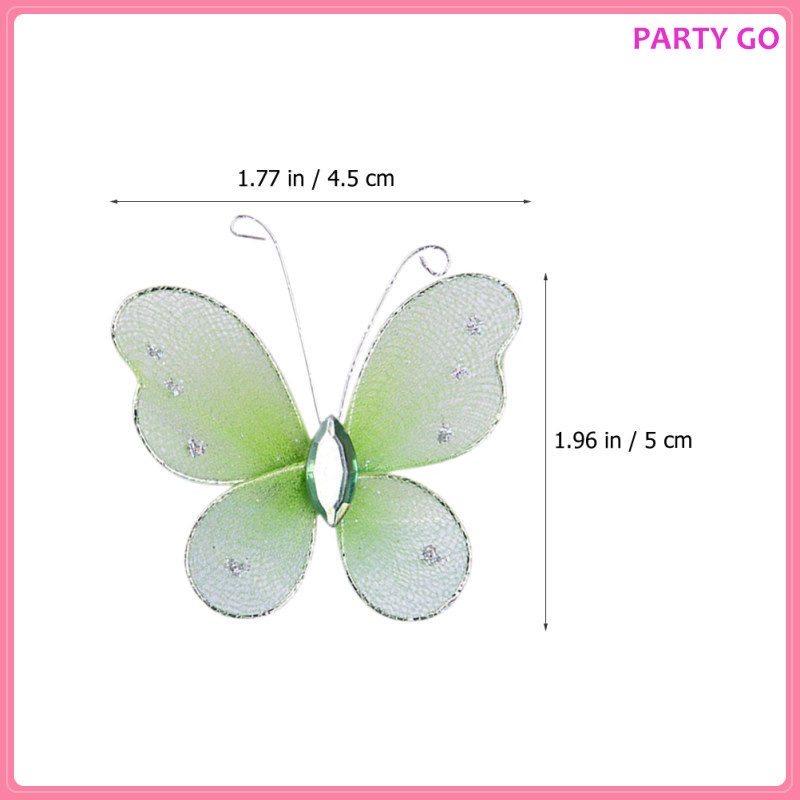 Bộ 12 Bươm Bướm Trang Trí Tiệc Cưới