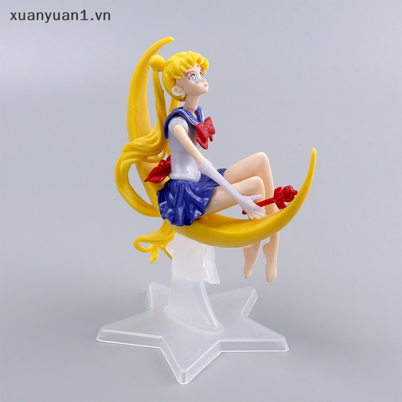 Xuan Cô Gái Ngồi Trang Trí Bánh Kem Bằng Nhựa PVC Màu Trơn