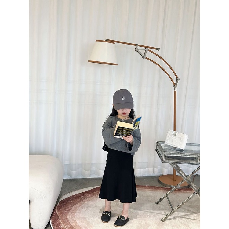 Set Áo Thun Dài Tay Và Chân Váy Đuôi Cá Phong Cách Mới Cho Bé Gái