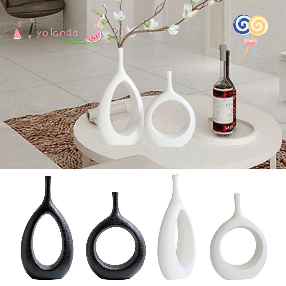 Bình Hoa Sứ Phong Cách Bắc Âu Thời Trang Cho Văn Phòng