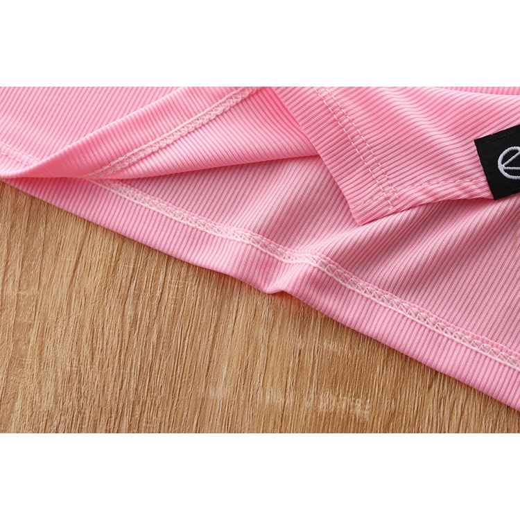 Áo Thun Tay Ngắn Cổ Tròn Màu Sắc Kẹo Ngọt Thời Trang Mùa Hè Dành Cho Bé Gái 80-140CM