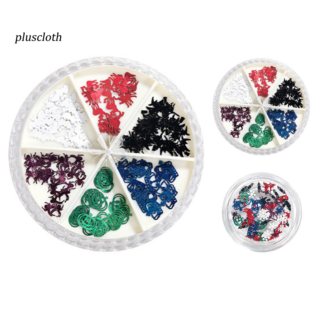 1 Hộp Sticker Dán Móng Tay Nghệ Thuật Chủ Đề Halloween