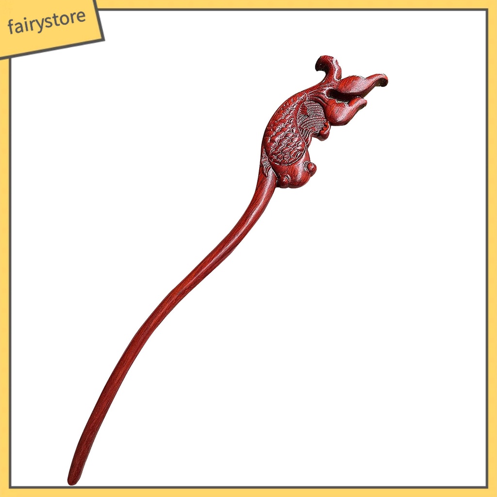 Trâm Cài Tóc Bằng Gỗ Trong Suốt Phong Cách Trung Hoa Cổ Điển Cho Nữ