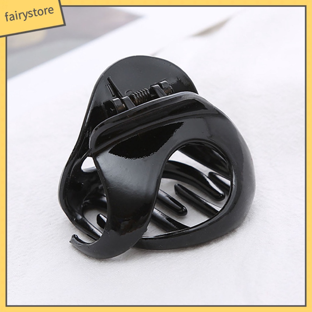 Kẹp Tóc Càng Cua Lớn Bằng Nhựa Trong Suốt Co Giãn Chống Trượt