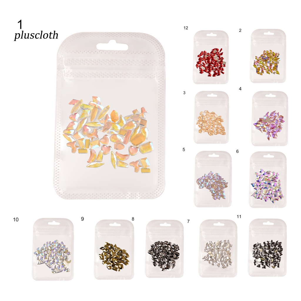 Set 100 Hạt Đá 3D Nhiều Kích Cỡ Trang Trí Móng Nghệ Thuật