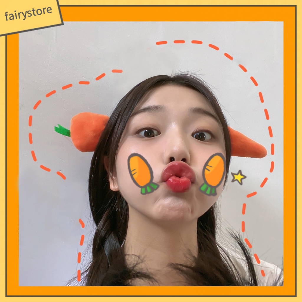 Băng Đô Cài Tóc Hình Cá Mập / Rau Củ Quả Vui Nhộn Cho Nữ