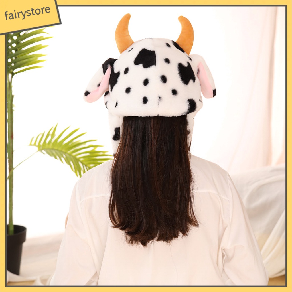 Mũ Nhồi Bông PP Mềm Mại Có Tai Bò Di Chuyển Được Dành Cho Bữa Tiệc
