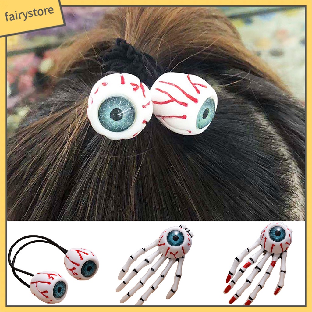 Kẹp Tóc Chống Trượt Màu Tương Phản Phong Cách Halloween Độc Đáo