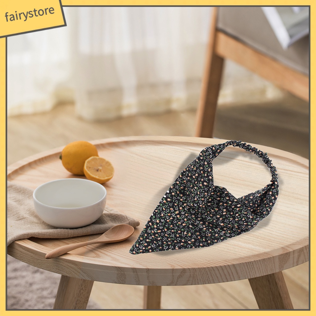 Băng Đô Cài Tóc Co Giãn Bằng Polyester In Họa Tiết Hoa Thời Trang Mùa Hè Cho Nữ