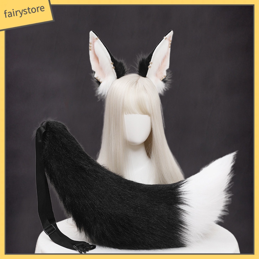 1 Set Băng Đô Tai Mèo Bông Phong Cách Lolita Đáng Yêu