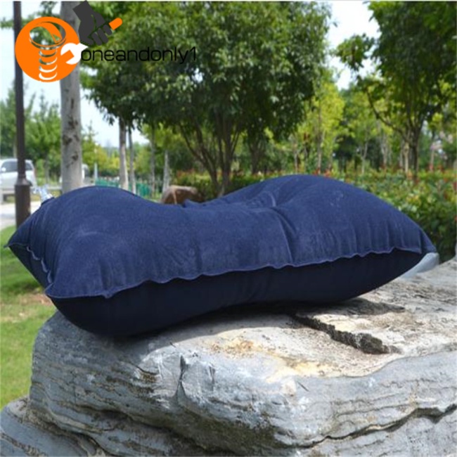 Gối Bơm Hơi Chống Trượt Thiết Kế Lõm Gấp Gọn Được Tiện Lợi Dành Cho Đi Du Lịch