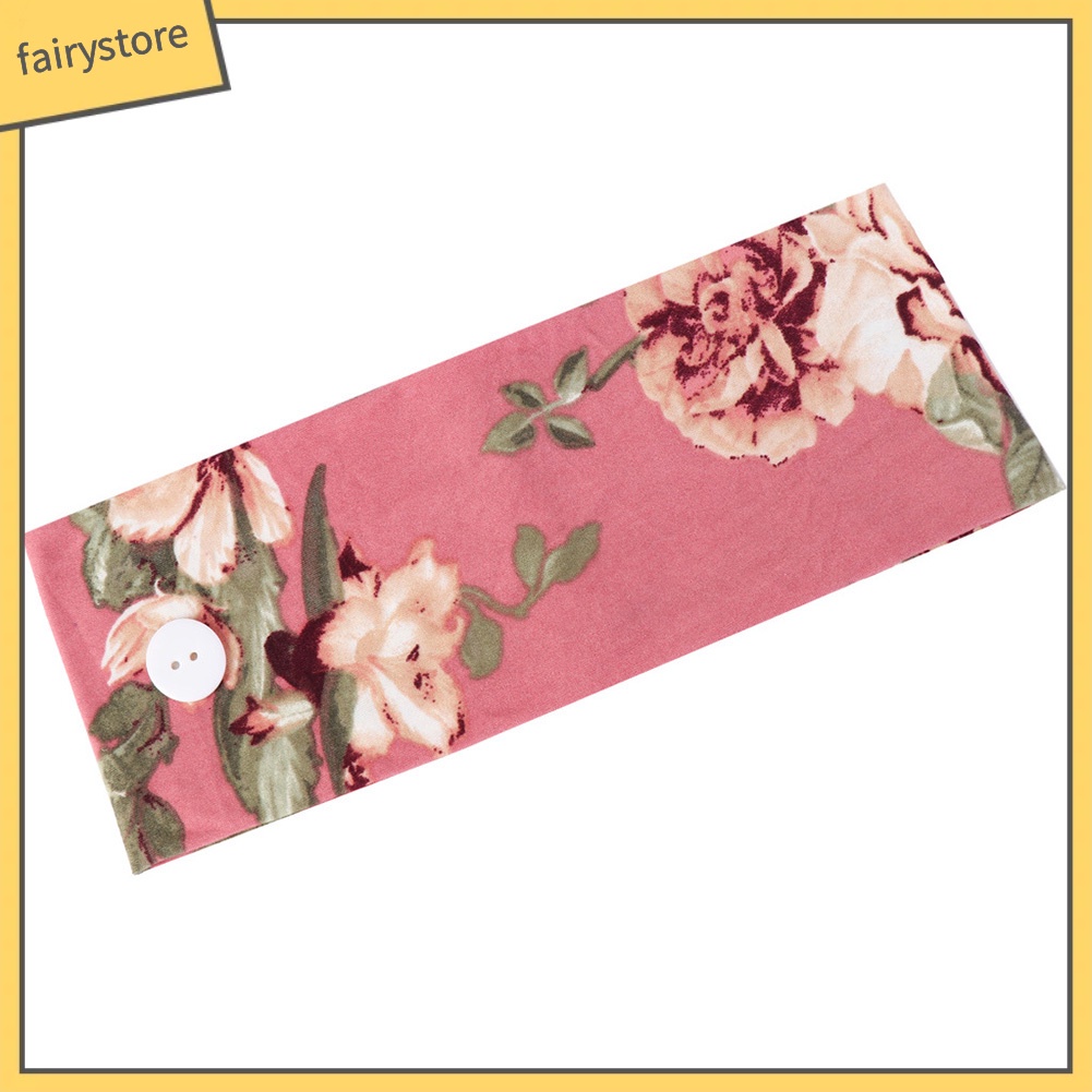 Set 2 Băng Đô Cài Tóc Hình Bông Hoa Bảo Vệ Tai Khi Tập Yoga / Y Tá