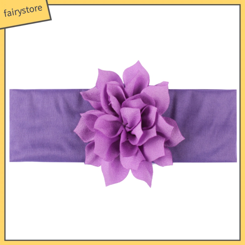 Băng Đô Hoa Sen Co Giãn Màu Sắc Ngọt Ngào Cho Bé Gái