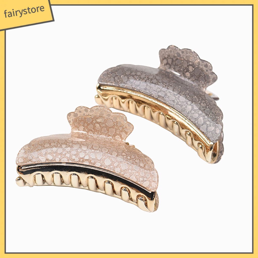 Kẹp Tóc Càng Cua Lớn Họa Tiết Chấm Bi Màu Sắc Ngọt Ngào Thời Trang