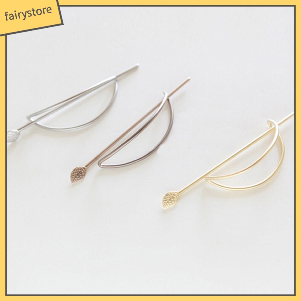 Kẹp Tóc Hình Lá Elip Rỗng Cho Nữ