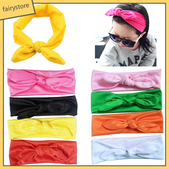 Băng Đô Tai Thỏ Co Giãn Cho Bé Gái