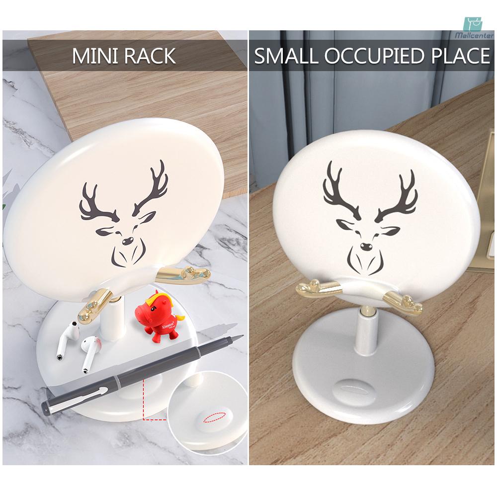 Multifunctional Lazy Phone Stand Cartoon Pattern Phone Holder for Live Stream/Online Course/Entertainment