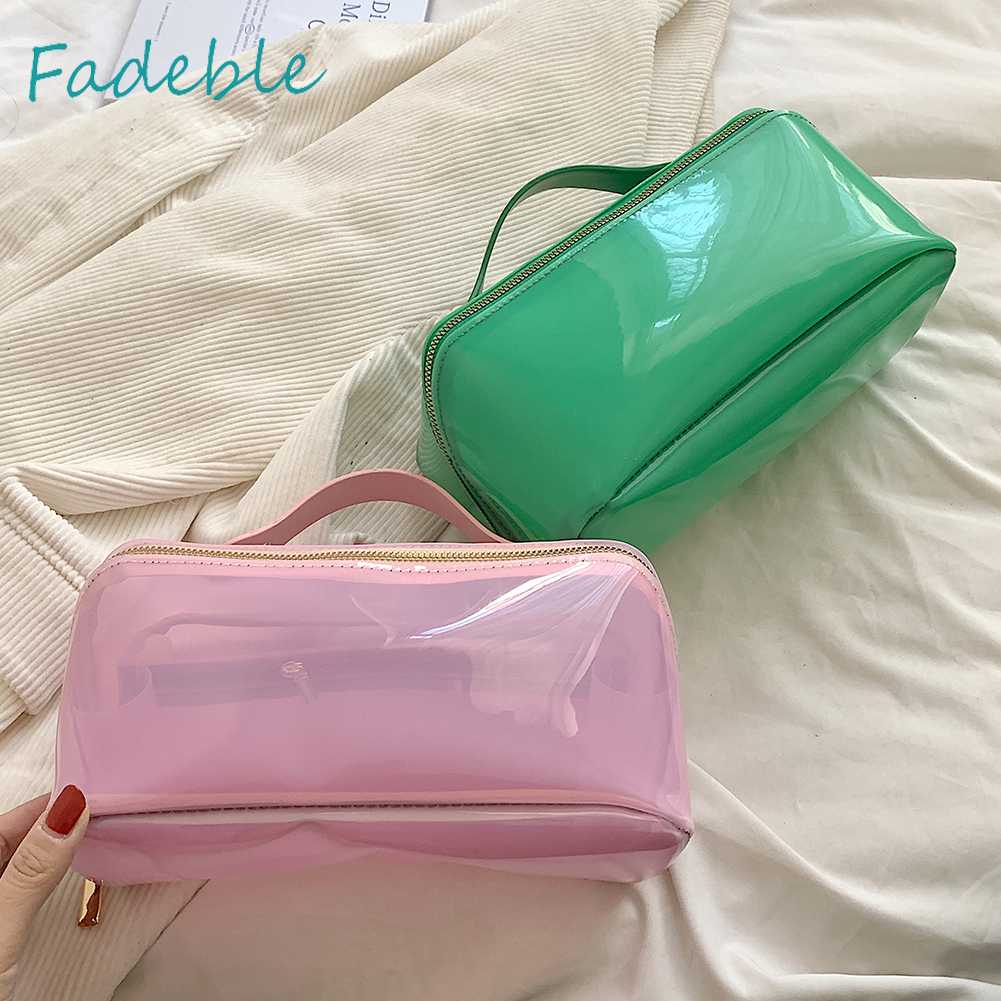 Túi Đựng Đồ Dùng Nhà Tắm Cỡ Lớn Thiết Kế Nhìn Xuyên Thấu Thời Trang Cho Nữ