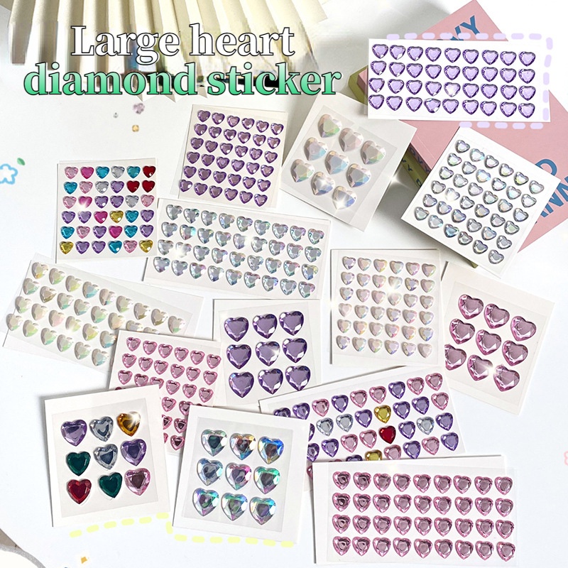 Dễ Thương Nhãn Dán 3d Hình Trái Tim Xinh Xắn