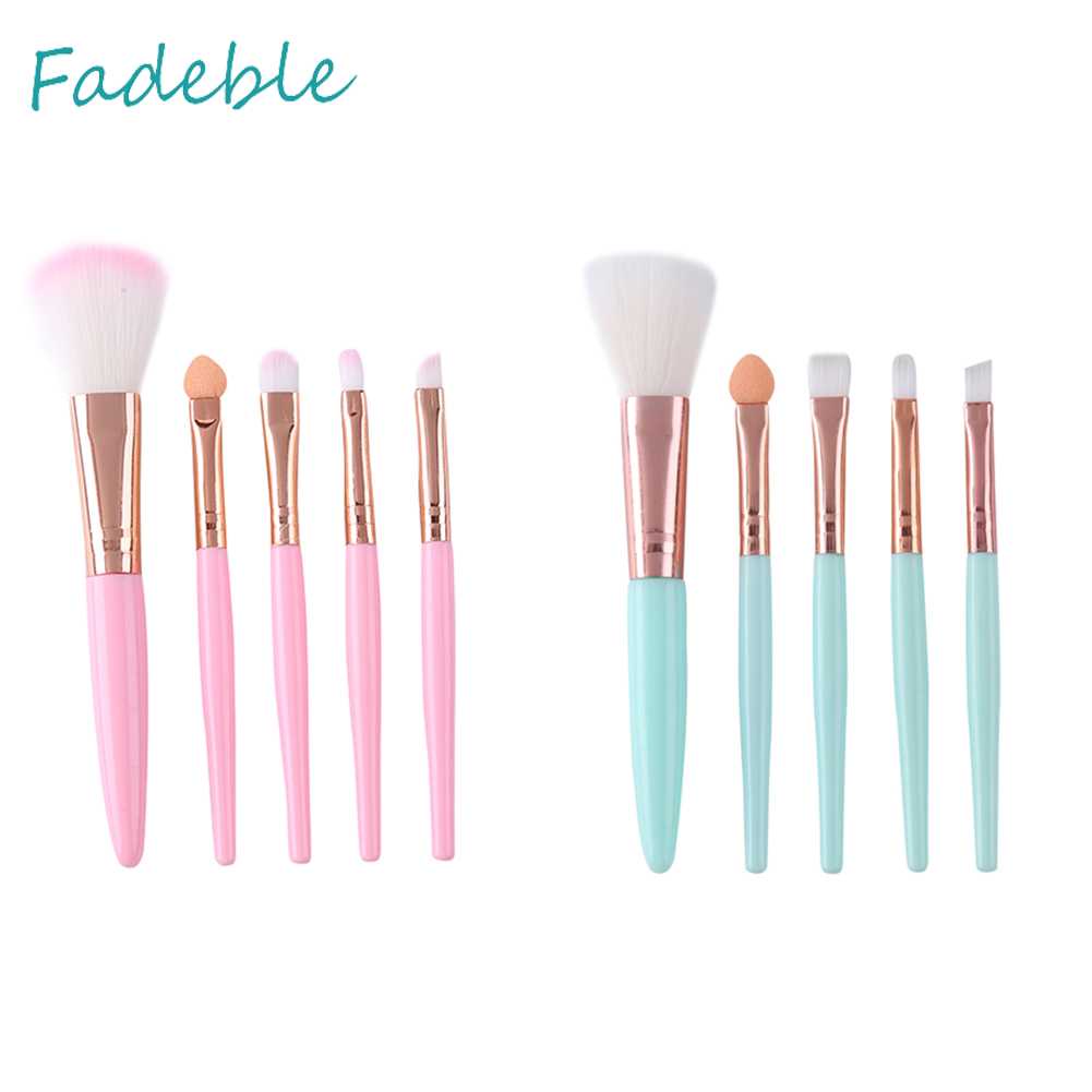 Set 5 Cọ Trang Điểm Sợi Nylon Mềm Mại Tiện Dụng