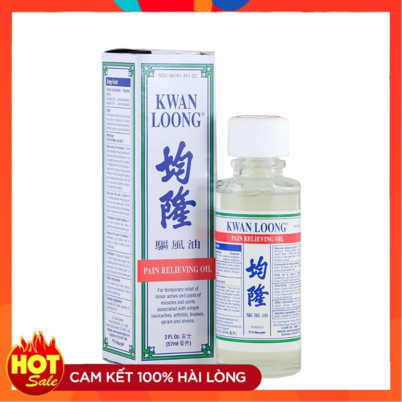 Dầu nóng Kwan Loong 57ml mua từ Mỹ - Small Family