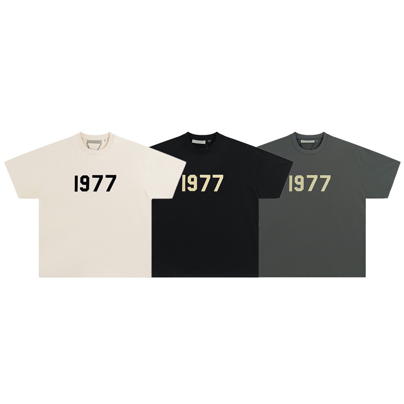 Áo Thun cotton Ngắn Tay In Số 1977 Thời Trang