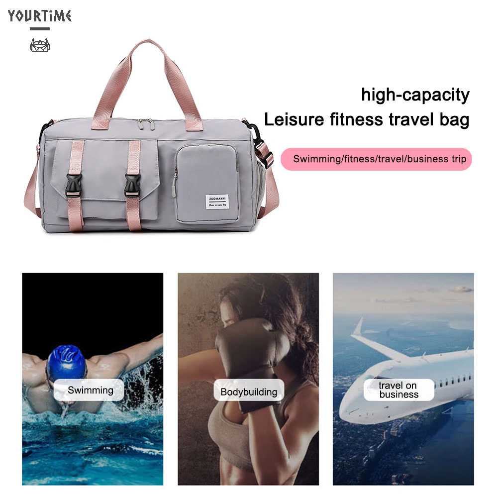 Túi Đựng Đồ Tập Thể Thao Sức Chứa Lớn Chia Ngăn Khô / Ướt Tiện Dụng Cho Nam Và