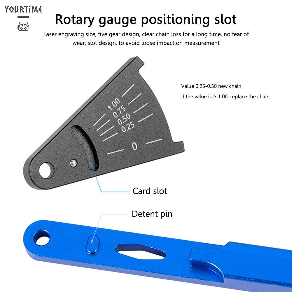 Đồng Hồ Đo Dây Xích Xe Đạp Leo Núi Bằng Nhôm Chuyên Dụng