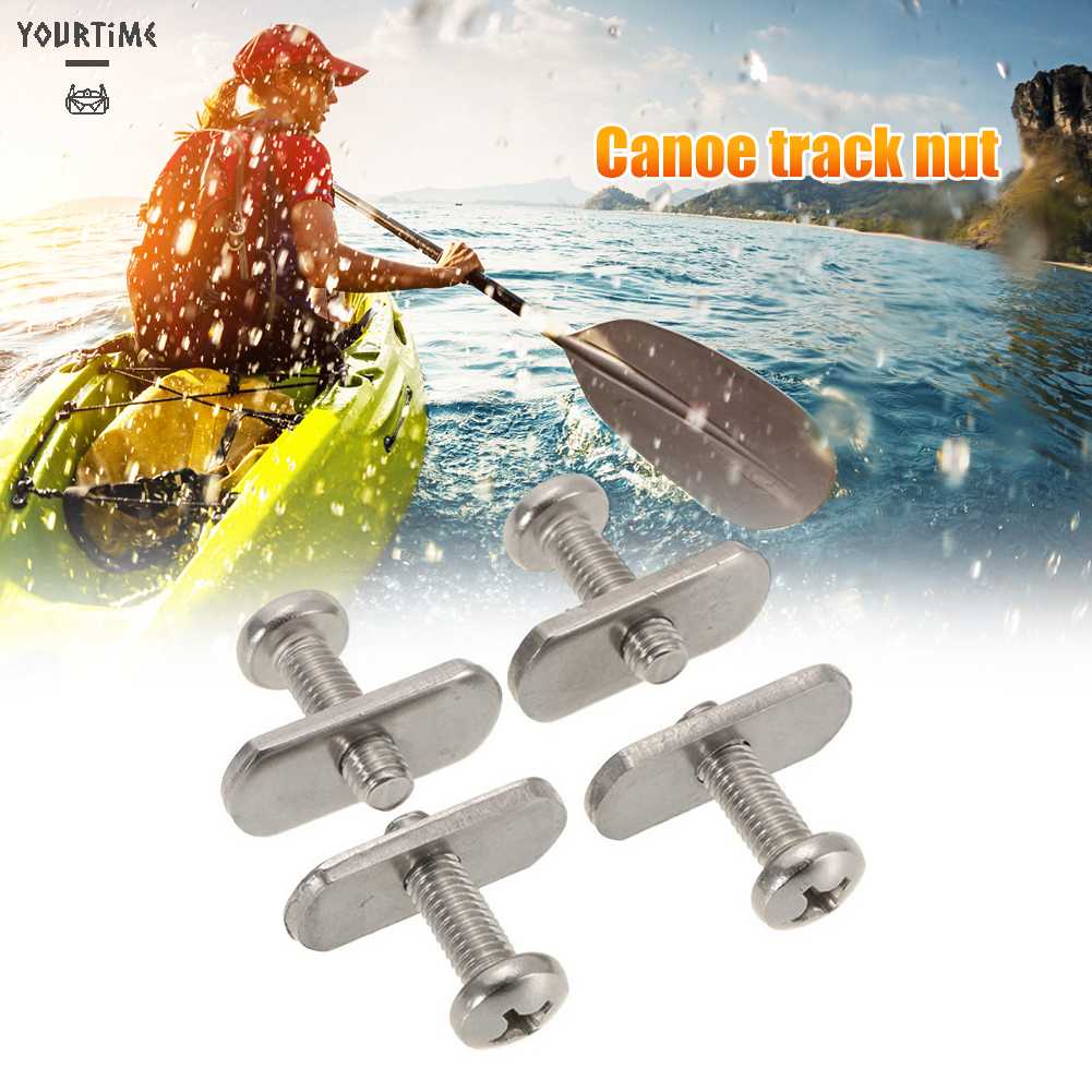 Bộ 4 Ốc Vít M6 Bằng Thép Không Gỉ Cho Thuyền Kayak
