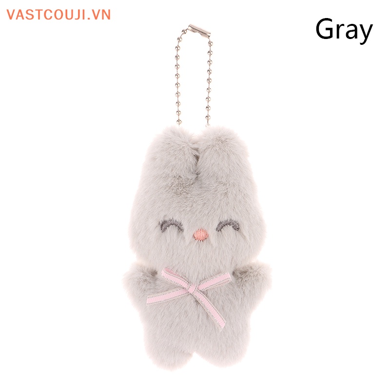 Móc Khóa Thỏ Nhồi Bông Mềm Mại Đáng Yêu