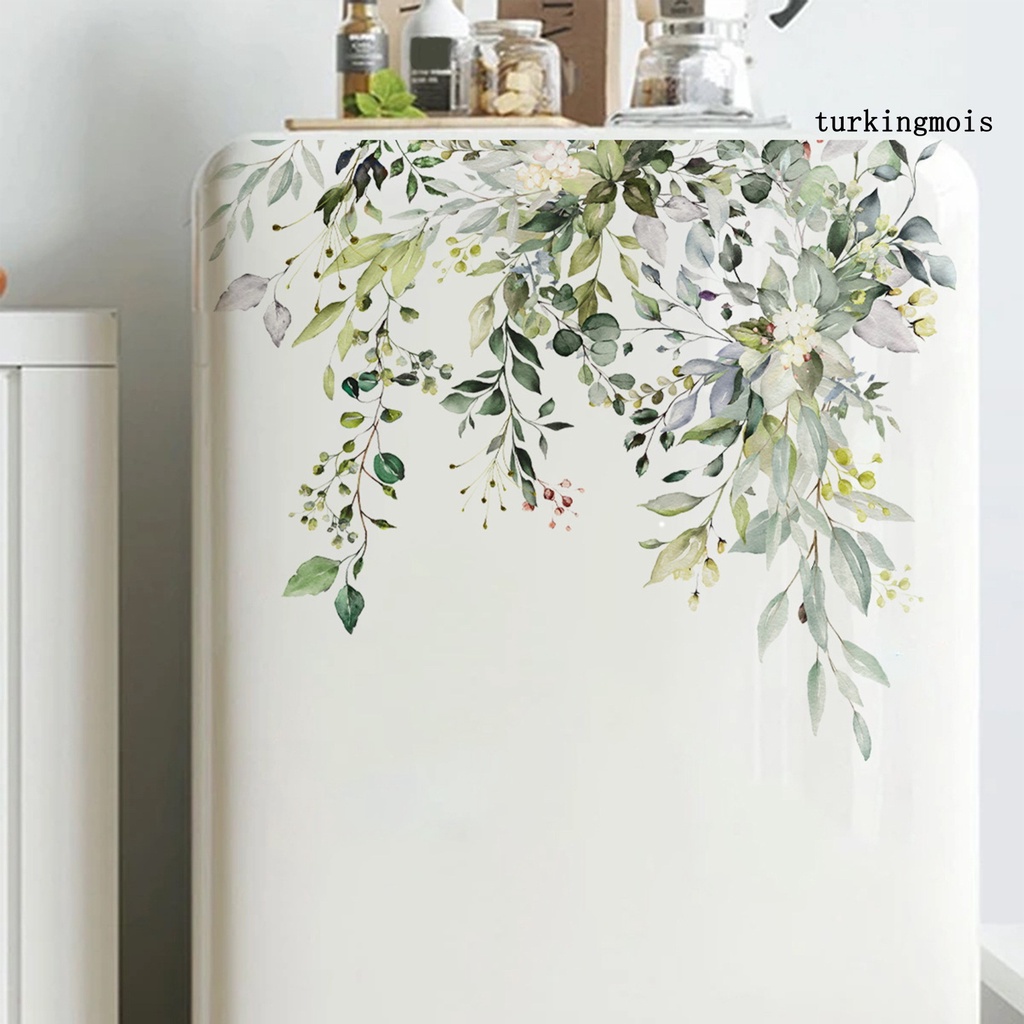 Miếng Dán Trang Trí Bồn Cầu Tự Dính Hình Lá Cây Graffiti