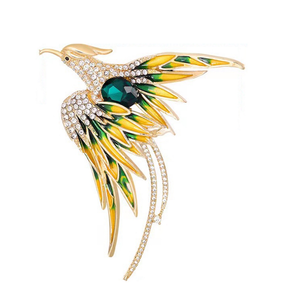 Ghim Cài Áo Đính Đá Thiết Kế Tinh Tế Thời Trang Cho Nữ