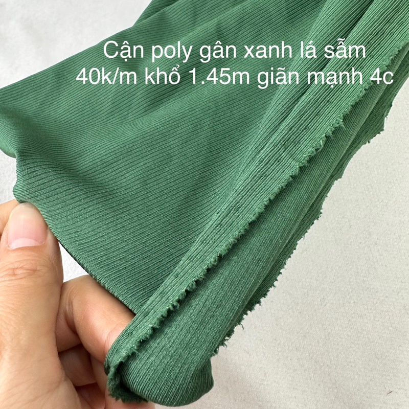 Vải thun gân, Thun Poly ,- may Đồ Tập-Bộ bó sát-gân nhỏ- co giãn tốt