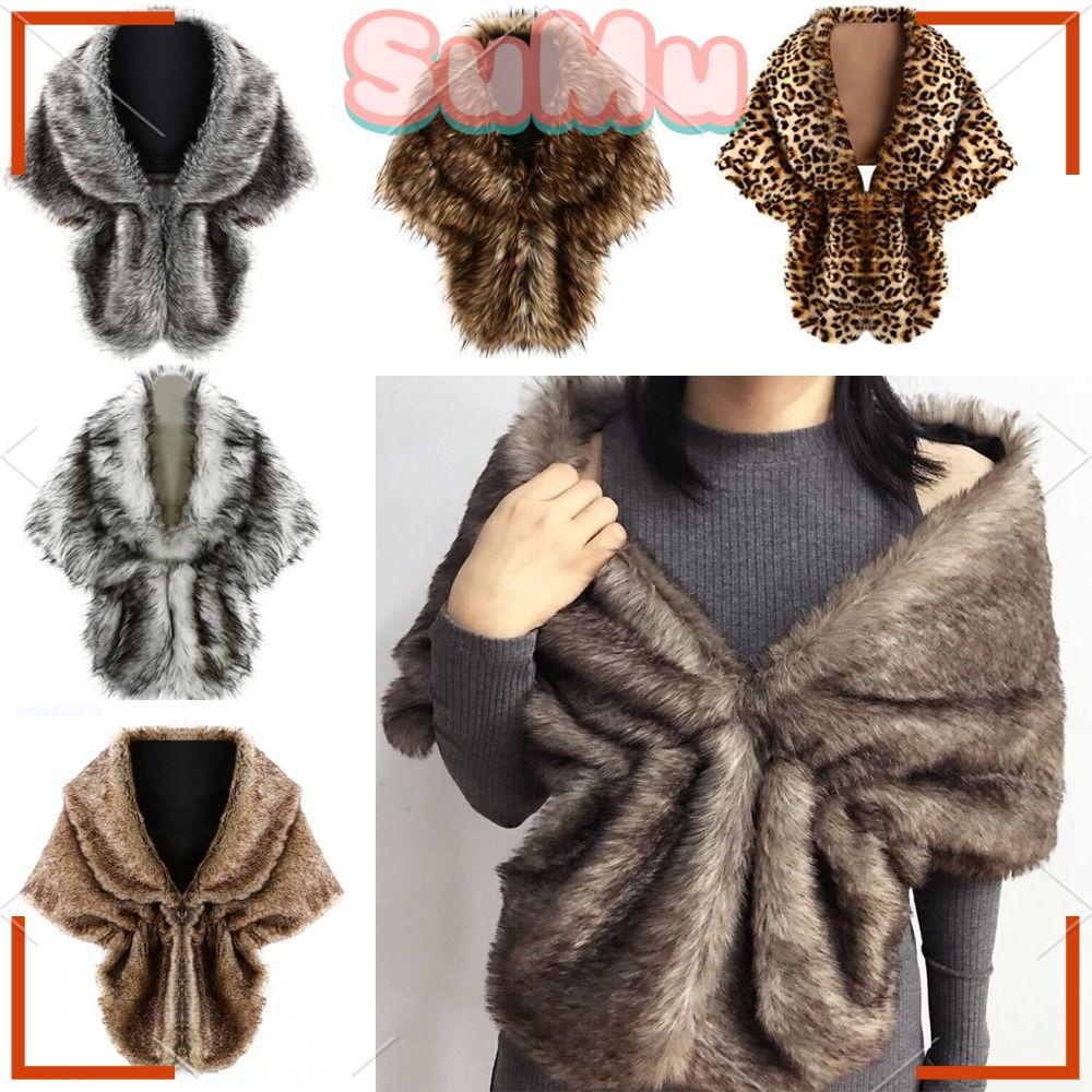 Áo Choàng Giả Lông Thú Dáng Rộng Sang Trọng Quý Phái Cho Nữ