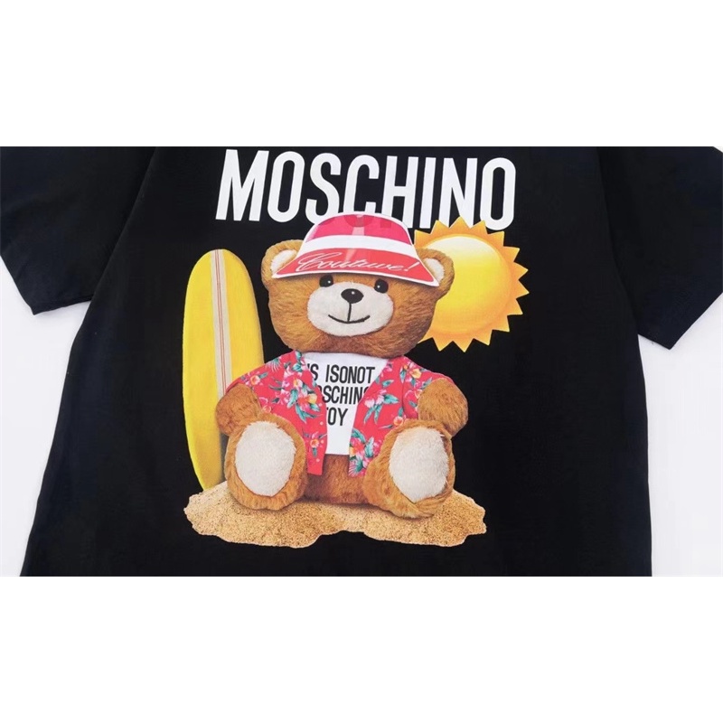 M-os &amp; CH-No &amp; - Áo Thun Tay Ngắn Hình Gấu Mặc Đi Biển Thoải Mái Và Đẹp Mắt unisex