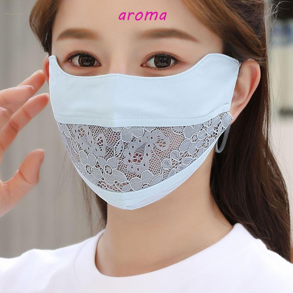 Mặt Nạ Chống Nắng Bằng Lụa Lạnh Màu Sắc Đơn Giản Bảo Vệ Mắt Khỏi Tia UV Cho Nữ