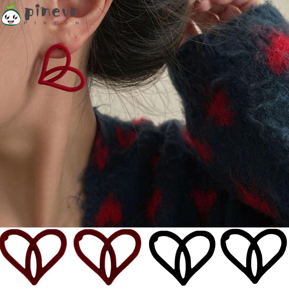 Bông Tai Hình Trái Tim Thời Trang Dành Cho Nữ