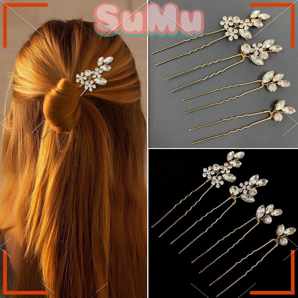 Bộ 4 Lược Cài Tóc Hình Hoa Dành Cho Nữ