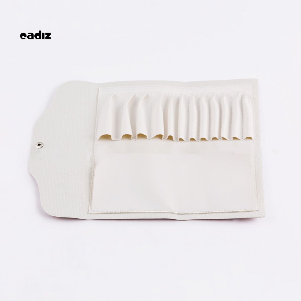 Túi Đựng Mỹ Phẩm Giả Da 12 Cọ Trang Điểm Chống Nước Chống Mài Mòn Tái Sử Dụng Được