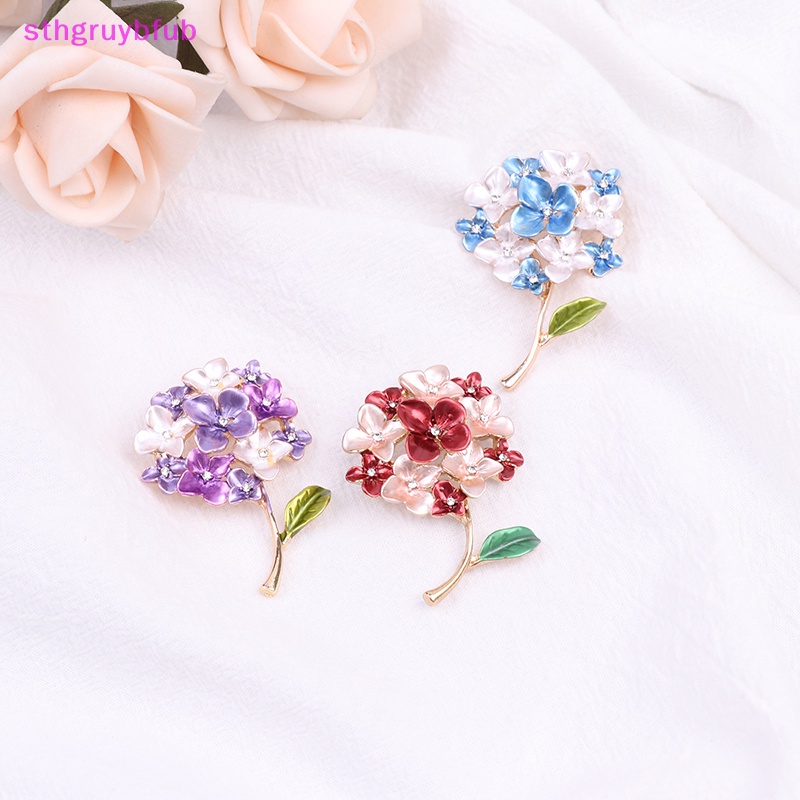 Ghim Cài Áo Hình Hoa Cẩm Tú Cầu Sáng Tạo