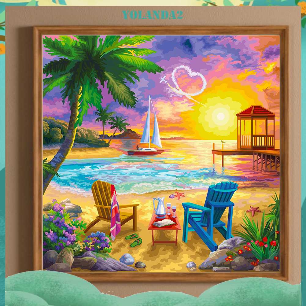 Tranh Đính Đá Kim Cương Toàn Bộ 5D DIY Hình Vẽ Nghệ Thuật Trang Trí Nhà Cửa