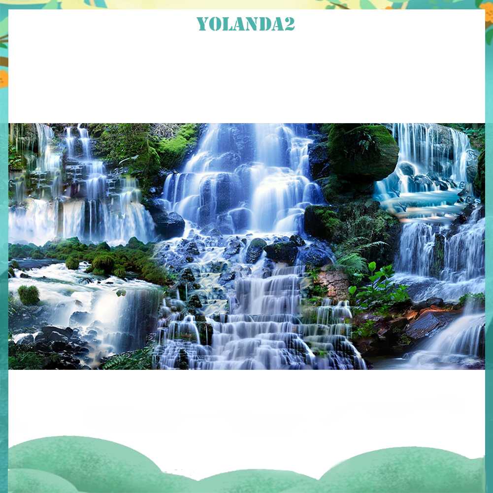 Tranh Đính Đá Kim Cương Toàn Bộ 5D DIY Hình Thác Nước