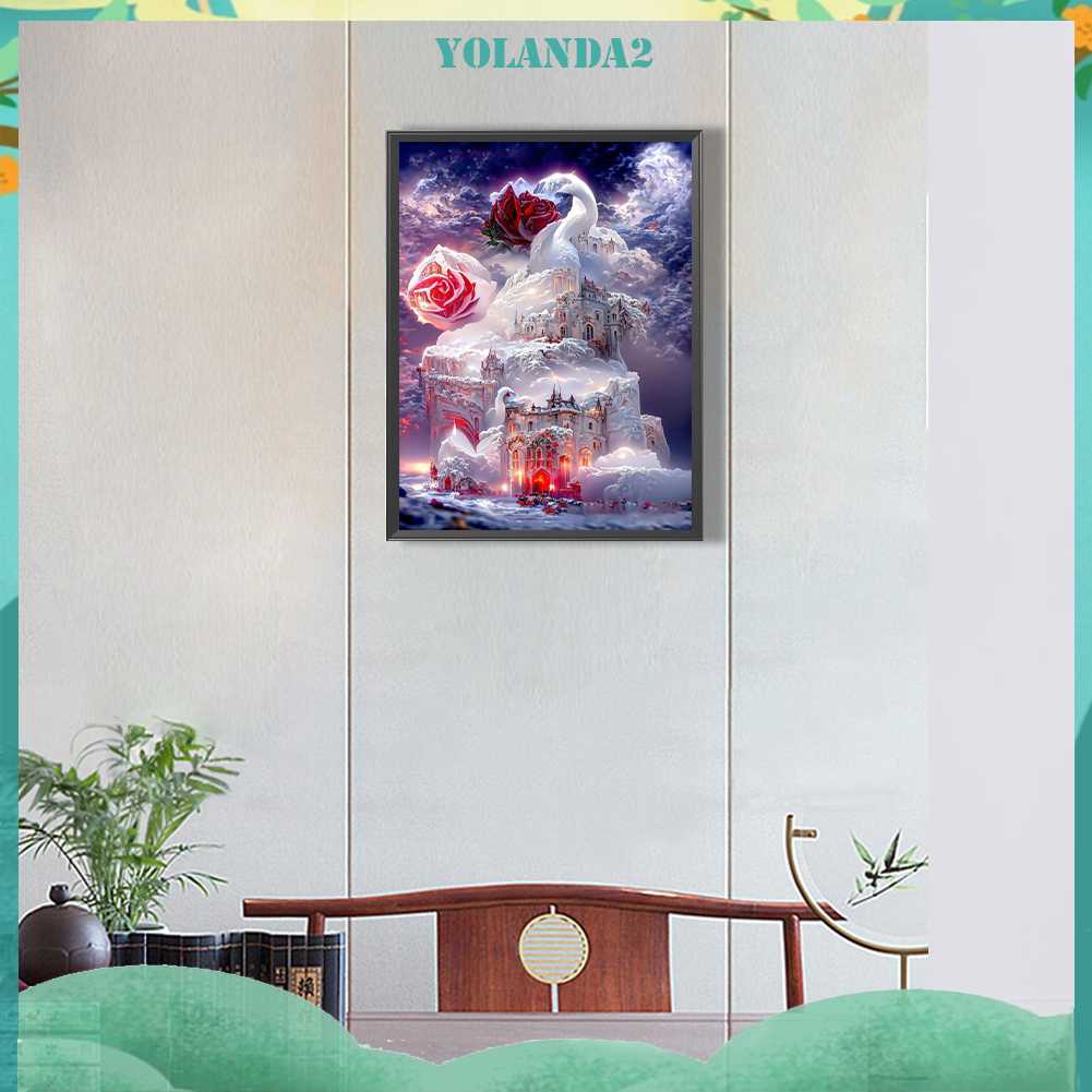 Tranh Đính Đá Kim Cương Toàn Bộ 5D DIY Hình Vẽ Trừu Tượng Trang Trí Nhà Cửa