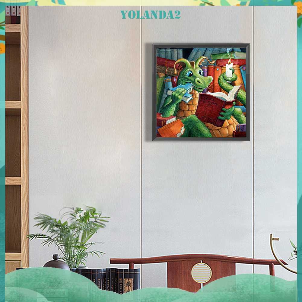 Tranh Đính Đá Kim Cương Toàn Bộ 5D DIY Hình Vẽ Khủng Long