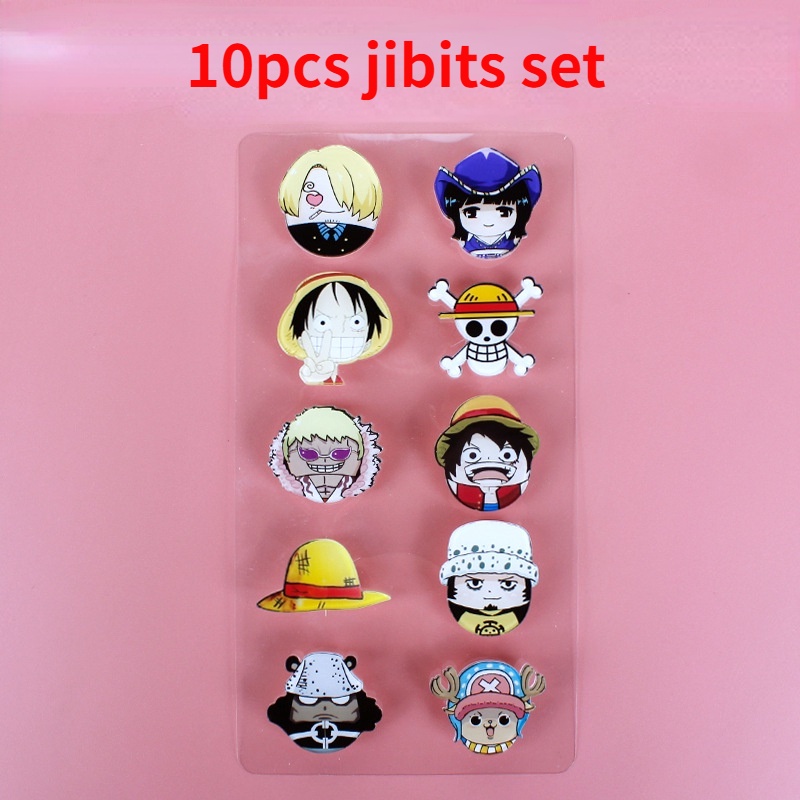 Set 10 Ghim Trang Trí Giày Hình Nhân Vật Hoạt Hình Ultraman Jibbitz