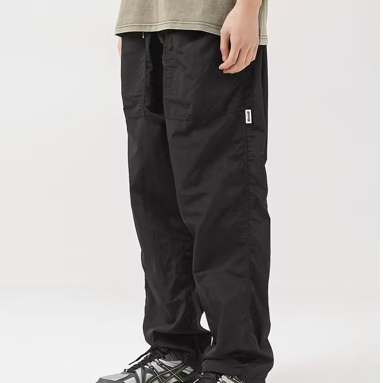 Quần Dài Dáng Rộng Phong Cách Thời Trang Đường Phố Mới Mùa Hè Nhanh Khô Cho Nam