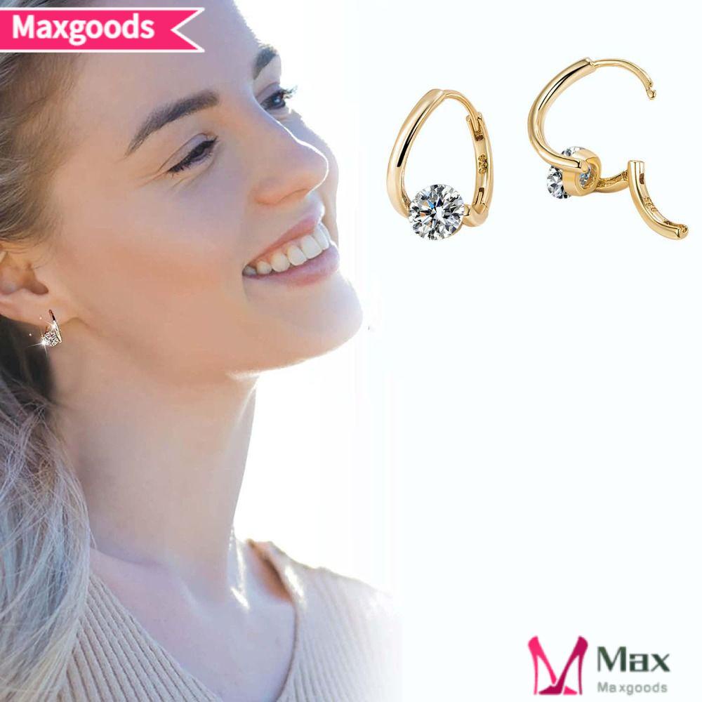 MAXG Set 2 Cặp Bông Tai Từ Tính Giảm Căng Thẳng Mệt Mỏi Cho Nữ