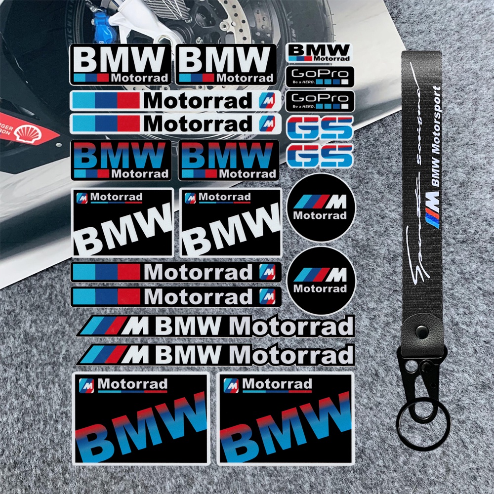 Huy Hiệu Dán Phản Quang In Logo Motorrad Motorsport Dành Cho Xe Mô Tô BMW [Hàng Có Sẵn]