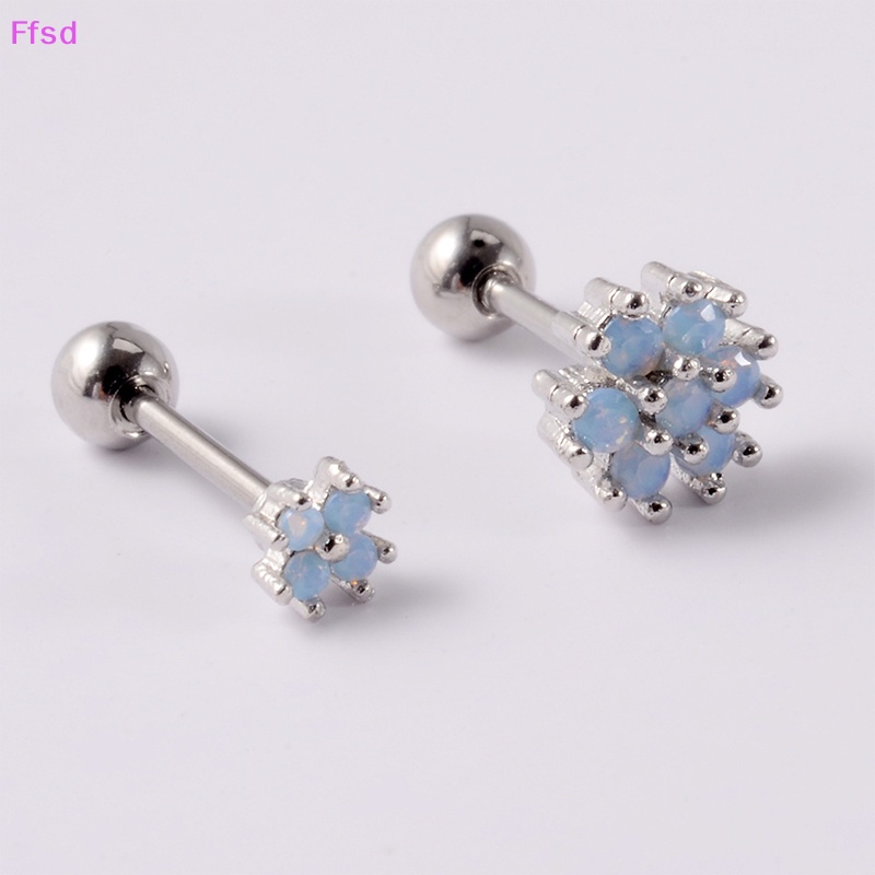 {Ffsd} 1 Khuyên Tai Dạng Xoắn Ốc Hình Nơ Bướm Gấu Xương Tai Thời Trang Làm Quà Tặng Cho Nữ