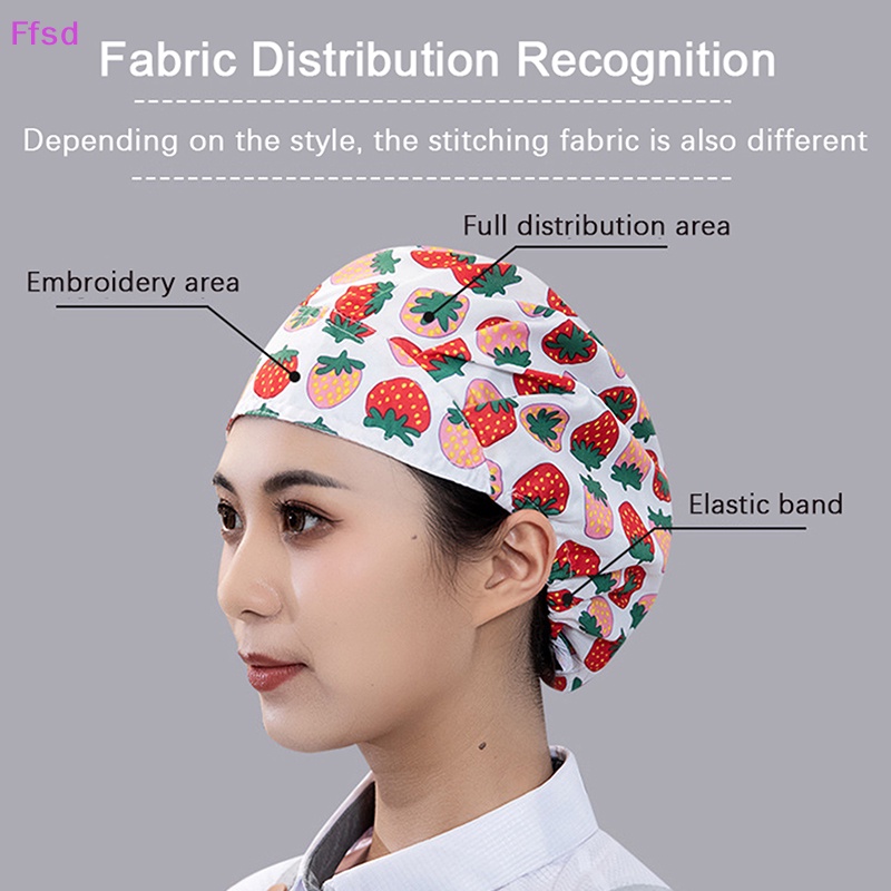 {Ffsd} Mũ Đầu Bếp Chống Bụi Bẩn / Nấu Ăn / Vệ Sinh Nhà Bếp Hàng Bán Chạy